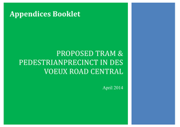 Proposed Tram & Pedestrianprecinct in Des