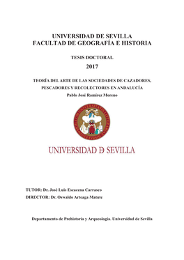 Universidad De Sevilla Facultad De Geografía E Historia