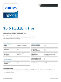 F15t8/Blacklight/18 Blb Lf6pk