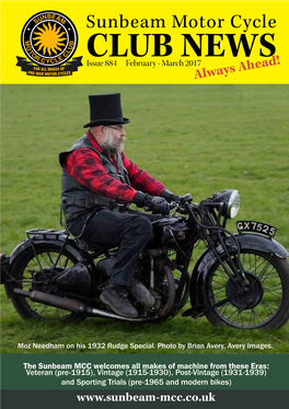 The Sunbeam Motor Cycle Club Ltd Founded 1924