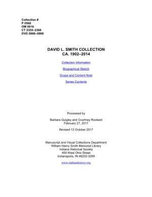 David L. Smith Collection Ca