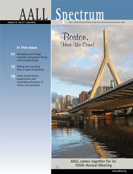Boston, Here We Come! in This Issue