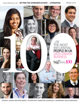 Of the Most Influential People in Uk Data-Driven Business