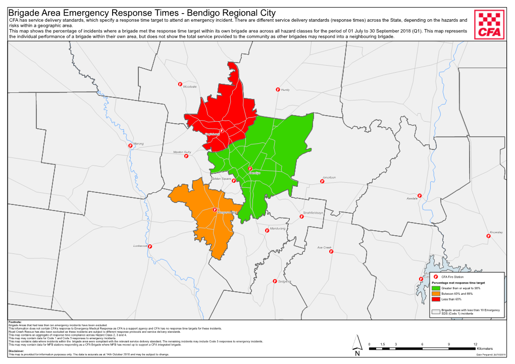 Page 1 Brigade Area Emergency Response Times