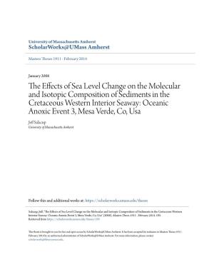 The Effects of Sea Level Change on the Molecular and Isotopic