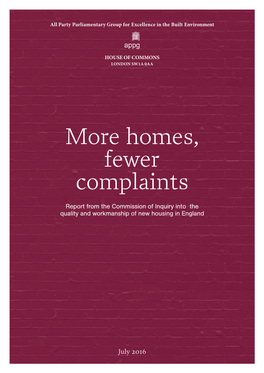 More Homes, Fewer Complaints