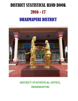 District Statistical Hand Book 2016 - 17 Dharmapuri District