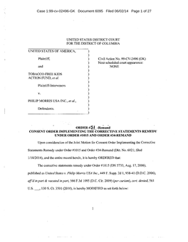 Case 1:99-Cv-02496-GK Document 6095 Filed 06/02/14 Page 1 of 27