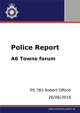 Police Report A6 Towns Forum