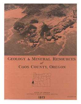 GEOLOGY and MINERAL RESOURCES of COOS COUNTY, OREGON