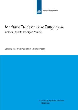 Maritime Trade on Lake Tanganyika Trade Opportunities for Zambia