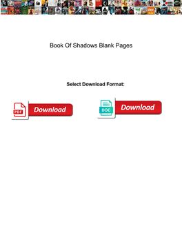 Book of Shadows Blank Pages