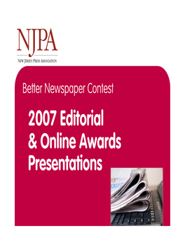 Editorial & Online Awards