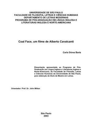 Coal Face, Um Filme De Alberto Cavalcanti