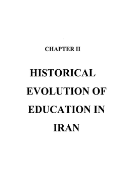 Historical Evolution of Education in Iran 14