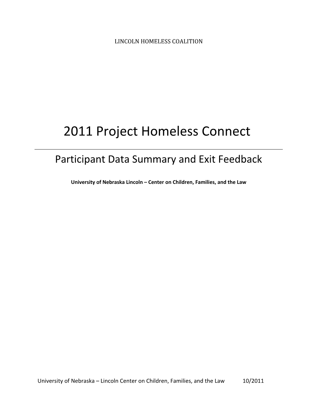 2011 Project Homeless Connect