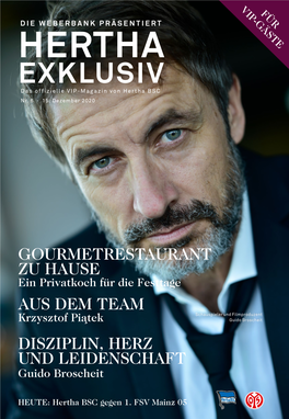 HERTHA EXKLUSIV Das Offizielle VIP-Magazin Von Hertha BSC Nr