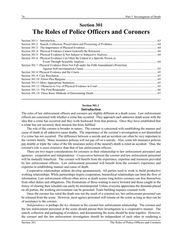 The Roles of Police Officers and Coroners