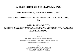 A Handbook on Japanning
