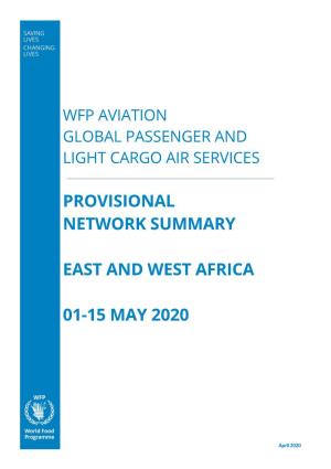 WFP Aviation Network Summary East and West Africa Region Version 1