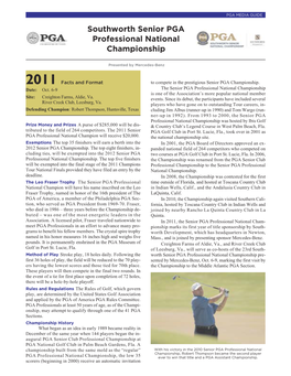 Southworth Senior PGA Professional National Championship