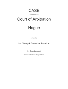 CASE Court of Arbitration Hague