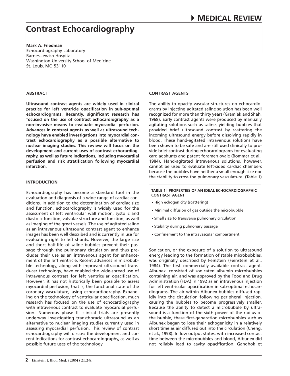 Contrast Echocardiography