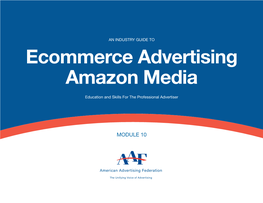 Amazon Media Education and Skills for the Professional Advertiser