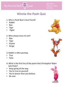 Winnie the Pooh Quiz