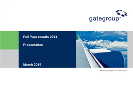 Full Year Results 2014 Presentation March 2015