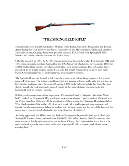 "The Springfield Rifle"