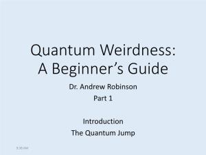 Quantum Weirdness: a Beginner's Guide