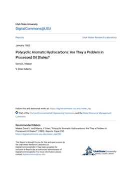 Polycyclic Aromatic Hydrocarbons: Are They a Problem in Processed Oil Shales?