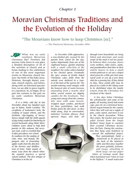 Moravian Christmas Traditions and the Evolution of the Holiday