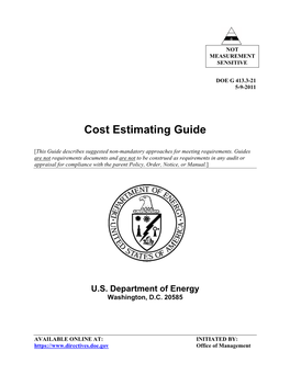 Cost Estimating Guide