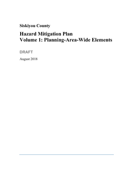 Hazard Mitigation Plan Vol. 1