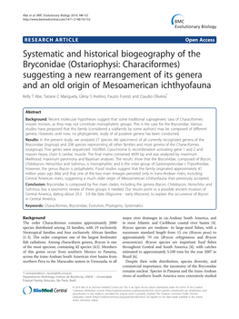 BMC Evolutionary Biology, 2014, 14