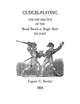 Cudgel-Playing