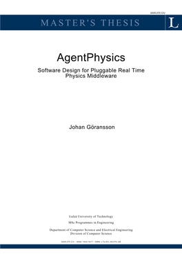 Software Design for Pluggable Real Time Physics Middleware