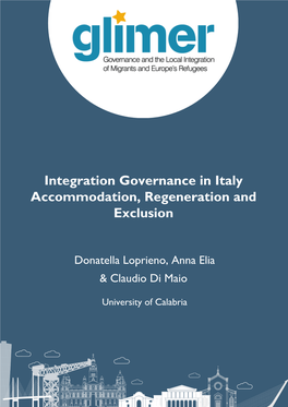 Integration Governance in Italy Accommodation, Regeneration and Exclusion