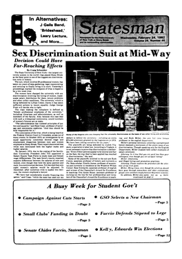 Sex Discrimination Suit at Mid-Wf
