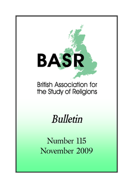 Bulletin  Number115 November2009 ABOUT the BASR
