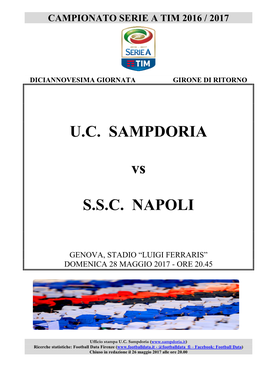 Sampdoria-Napoli