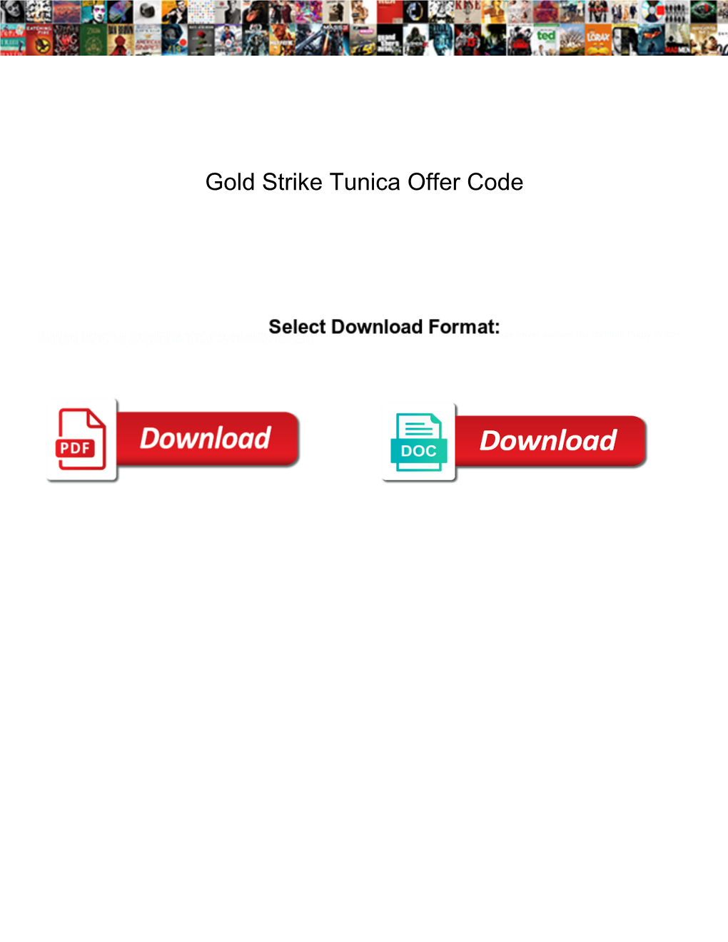 Gold Strike Tunica Offer Code