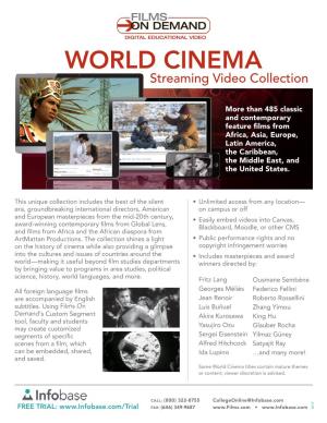 WORLD CINEMA Streaming Video Collection