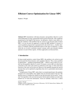 Efficient Convex Optimization for Linear