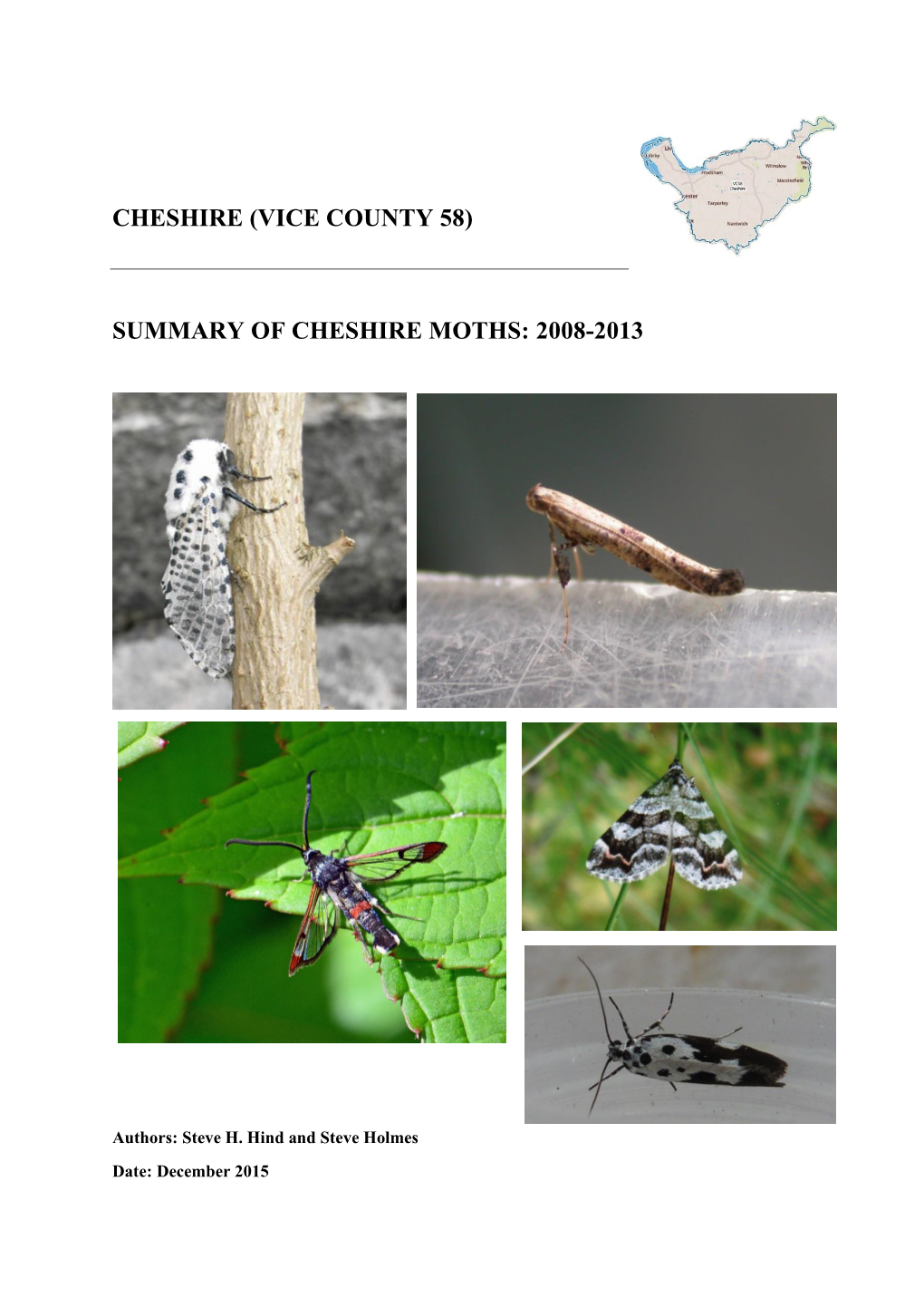 Summary of Cheshire Moths: 2008-2013