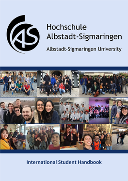 International Student Handbook International Student Handbook Albstadt-Sigmaringen University
