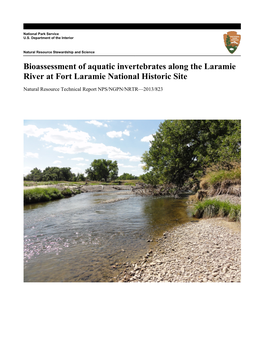 Bioassessment of Aquatic Invertebrates Along the Laramie River at Fort Laramie National Historic Site