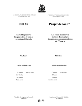 Bill 67 Projet De Loi 67